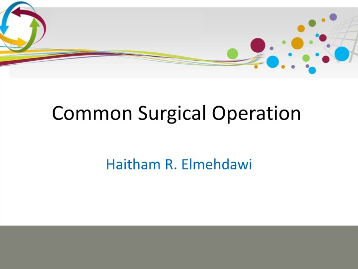 common surgical operation