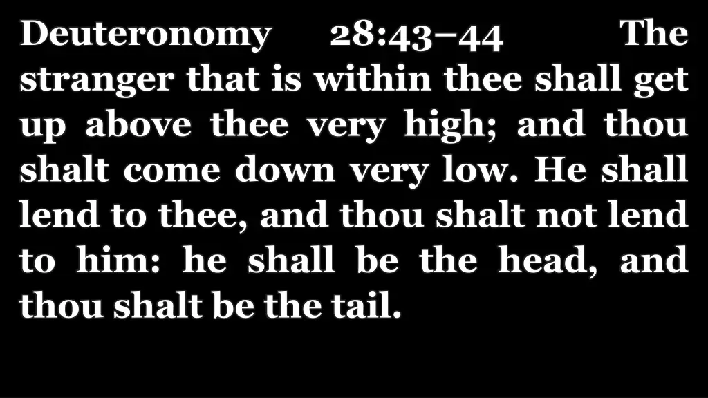 deuteronomy stranger that is within thee shall