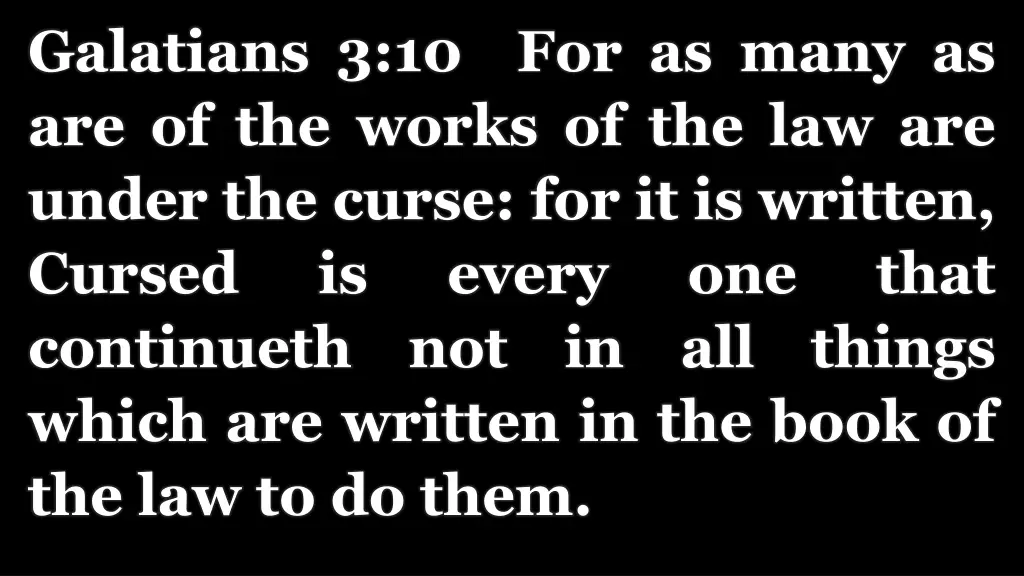 galatians 3 10 for as many as are of the works