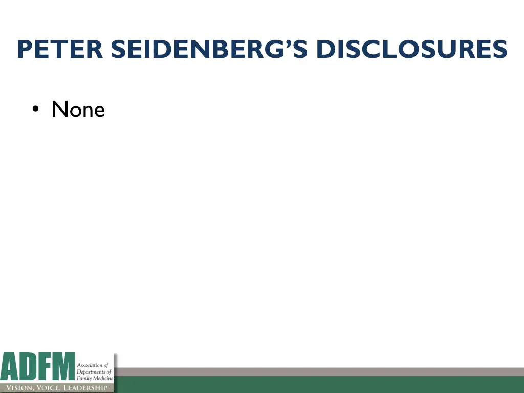peter seidenberg s disclosures