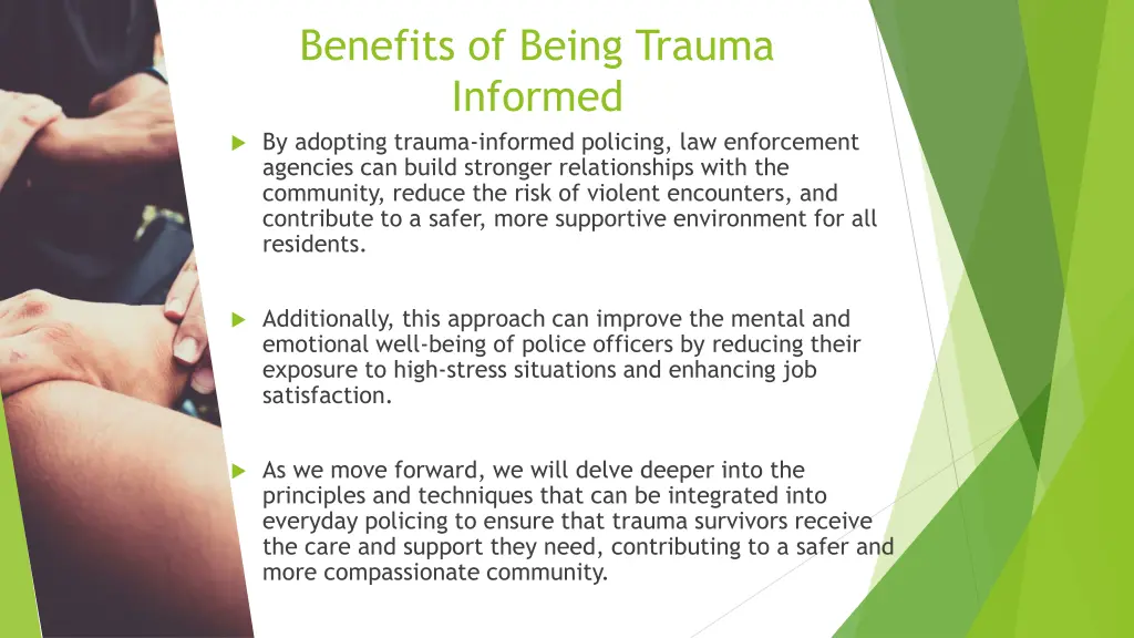 benefits of being trauma informed by adopting