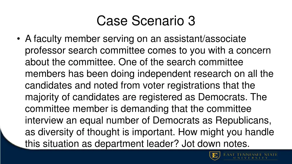 case scenario 3