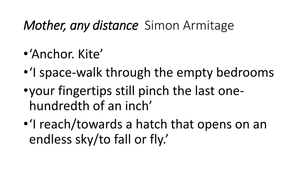 mother any distance mother any distance simon