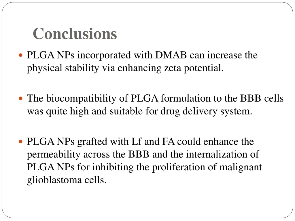 conclusions
