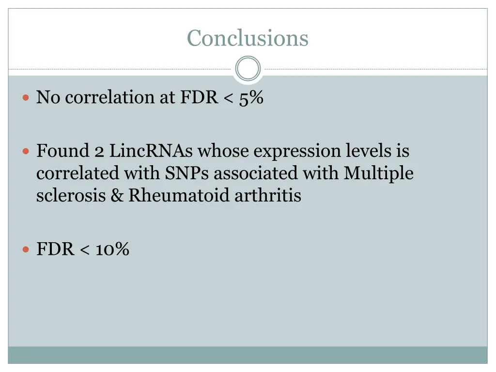 conclusions