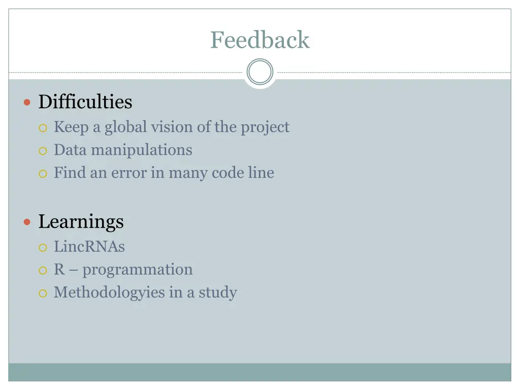 feedback