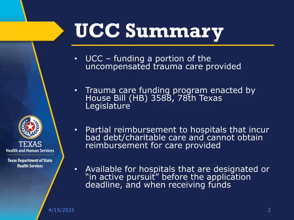 ucc summary