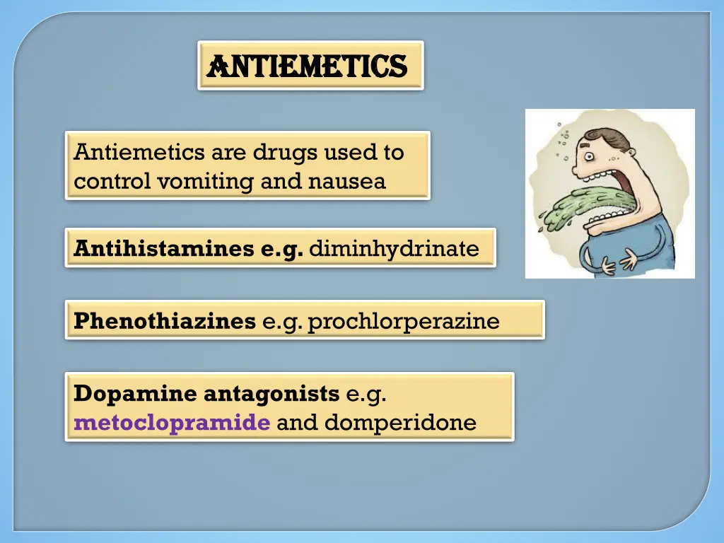 antiemetics antiemetics