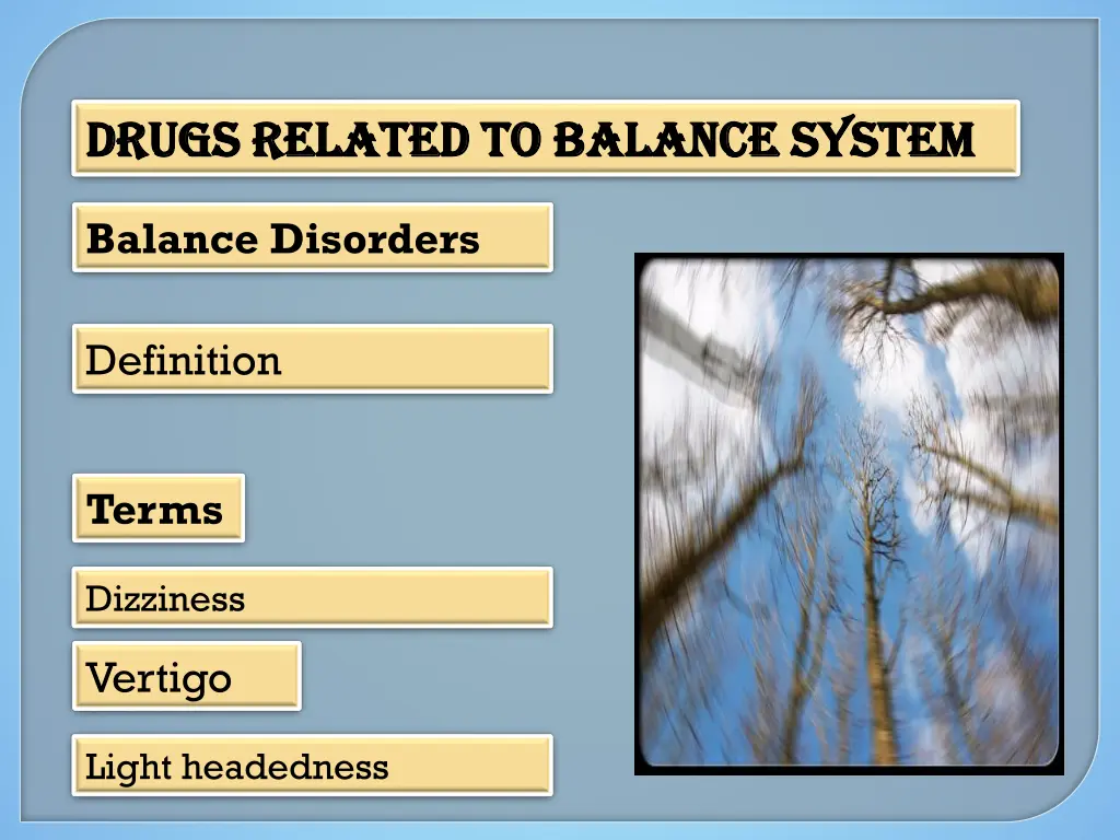 drugs related to balance system drugs related 2