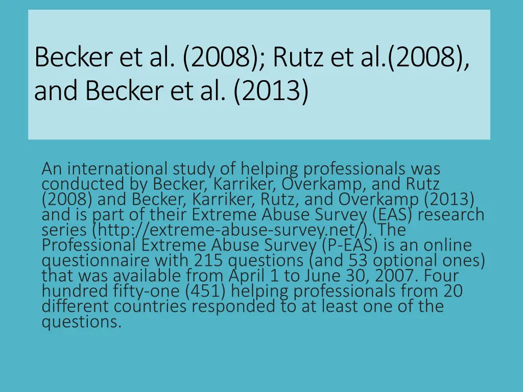 becker et al 2008 rutz et al 2008 and becker