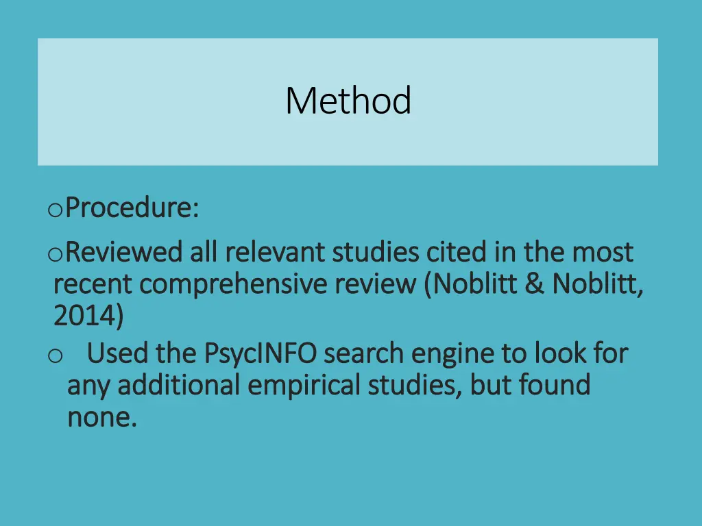 method 1