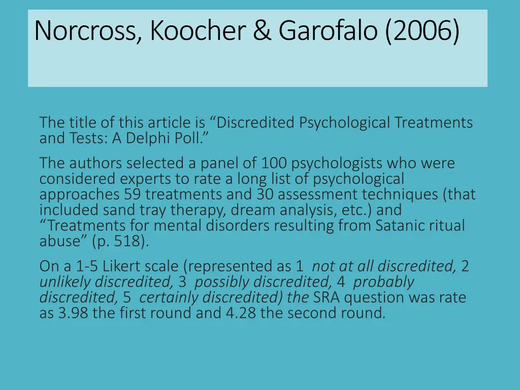 norcross koocher garofalo 2006 1