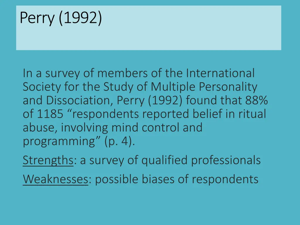 perry 1992