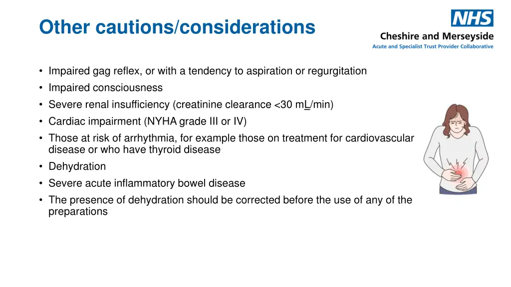 other cautions considerations
