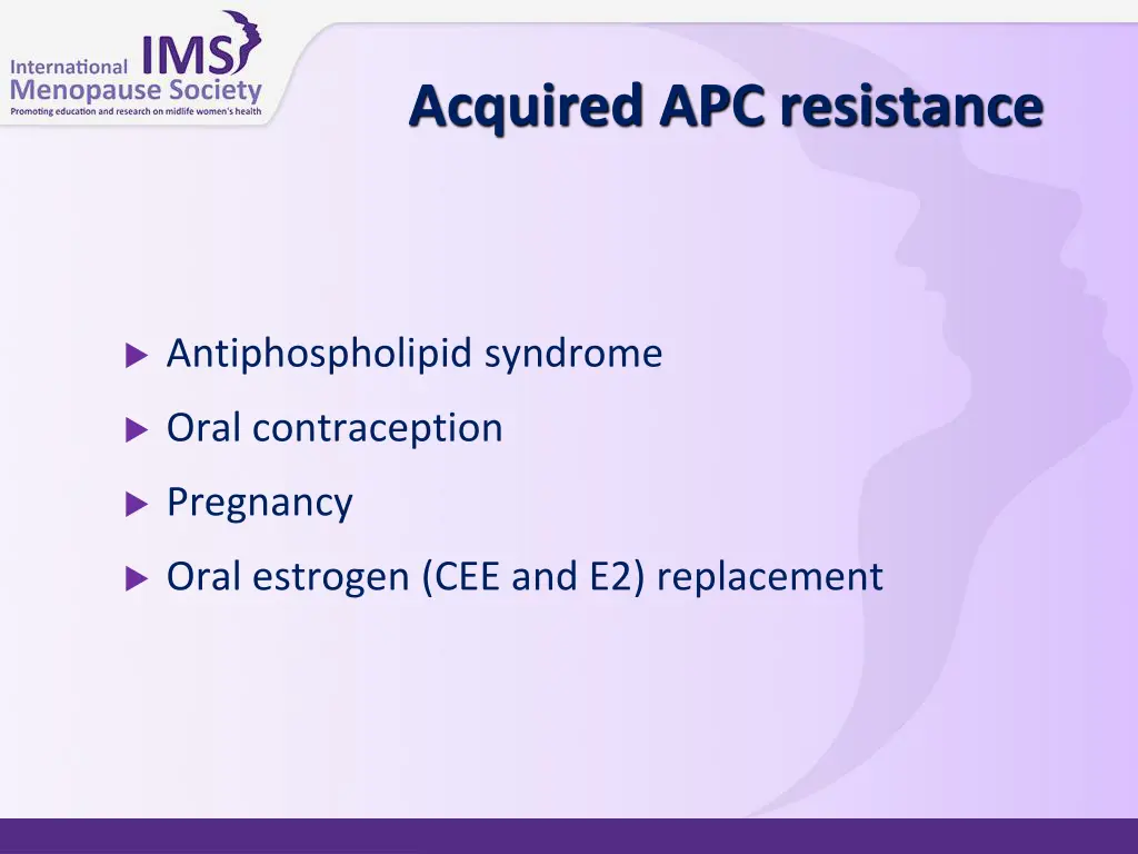 acquired apc resistance
