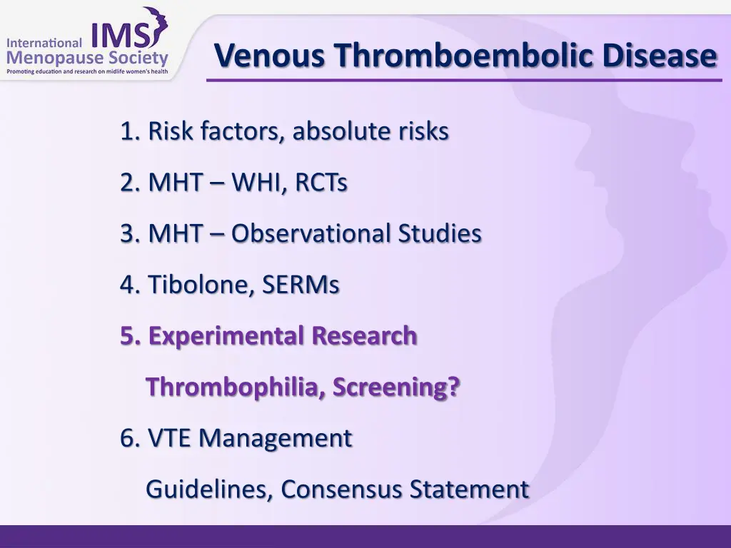 venous thromboembolic disease 6