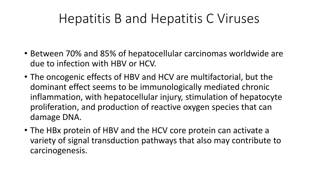 hepatitis b and hepatitis c viruses