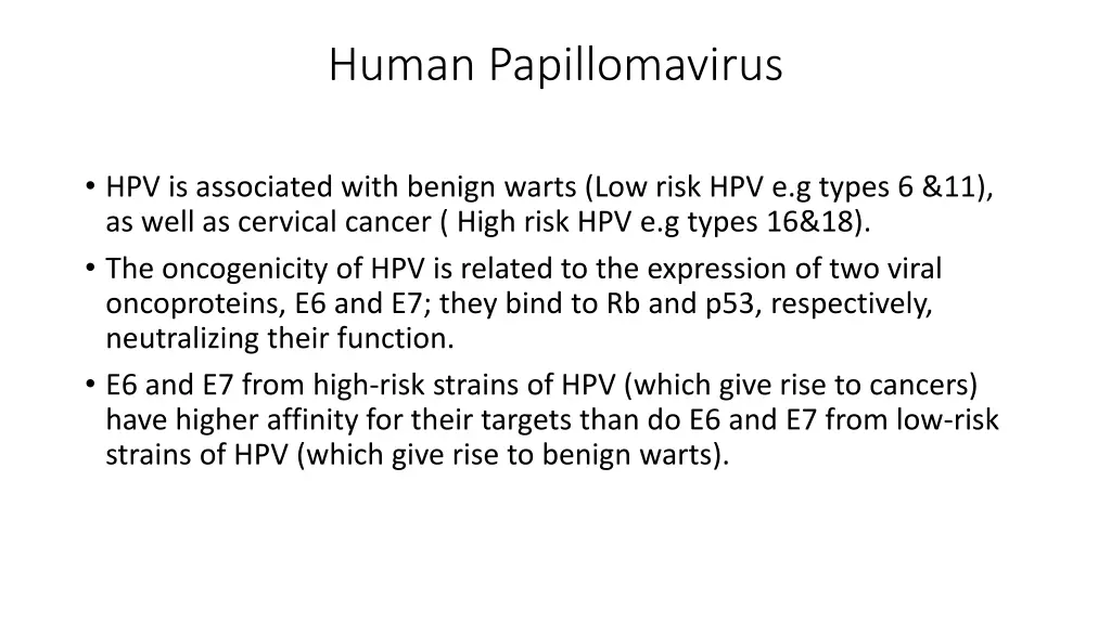 human papillomavirus