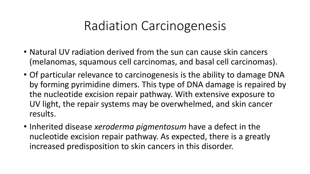 radiation carcinogenesis 1