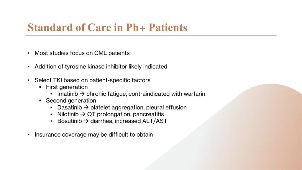 standard of care in ph patients