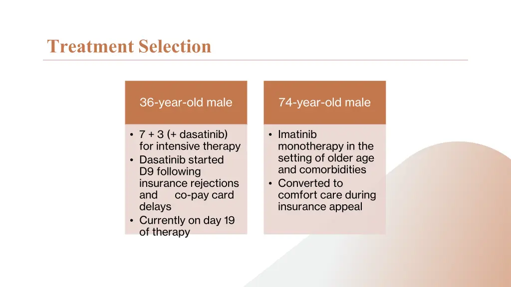 treatment selection