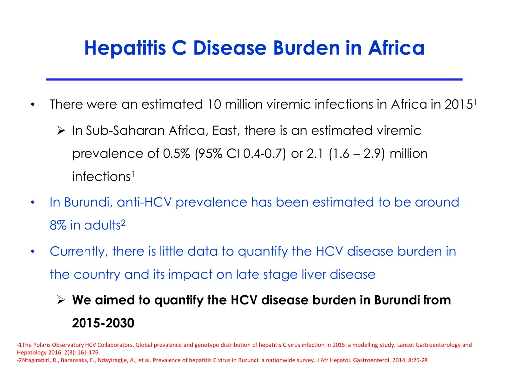hepatitis c disease burden in africa