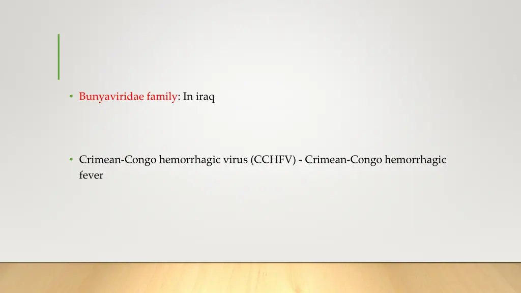 bunyaviridae family in iraq