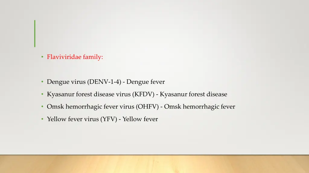 flaviviridae family