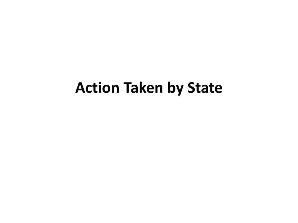 action taken by state