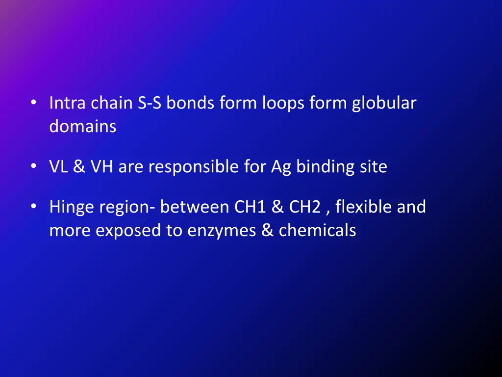 intra chain s s bonds form loops form globular
