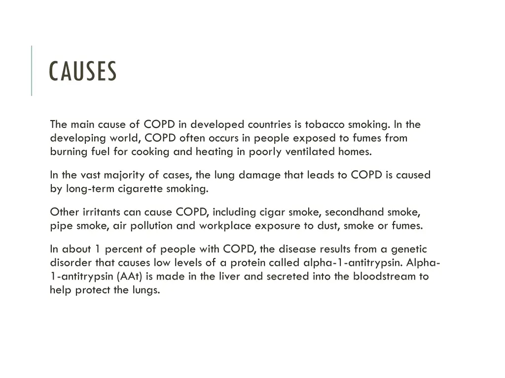 causes