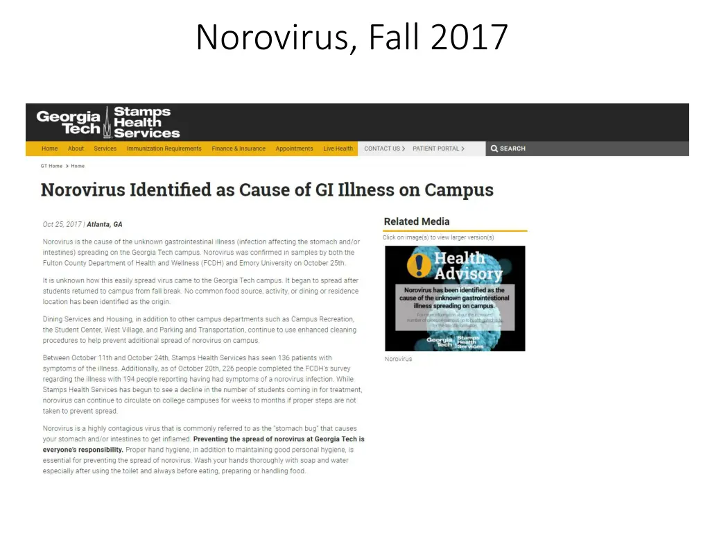 norovirus fall 2017