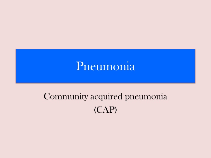 pneumonia