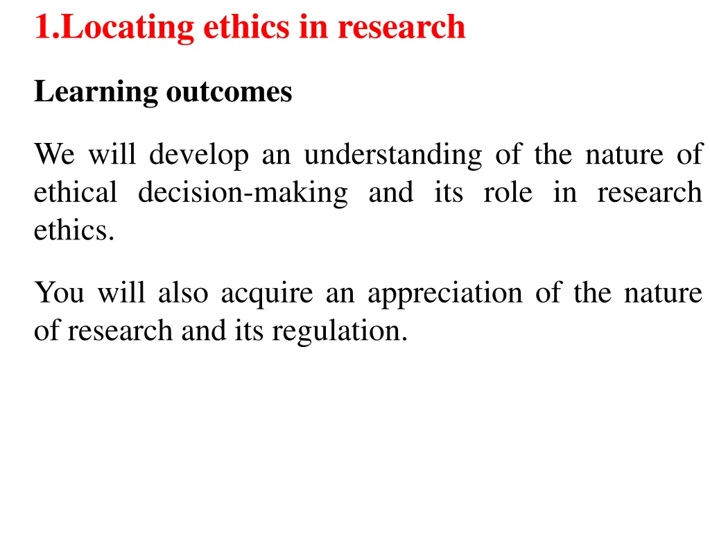 1 locating ethics in research