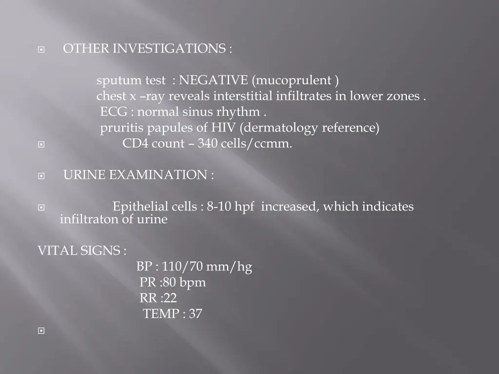 other investigations 1