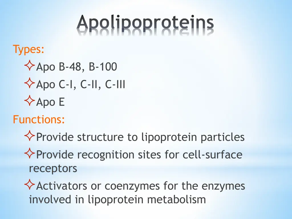 apolipoproteins