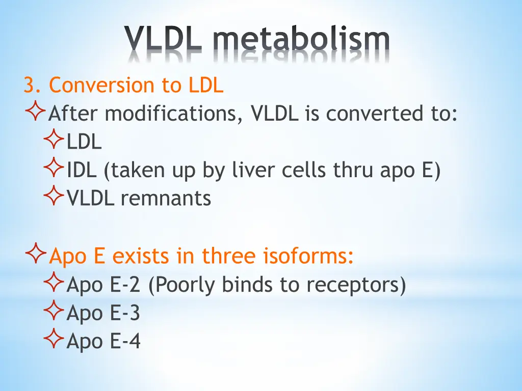 vldl metabolism 3