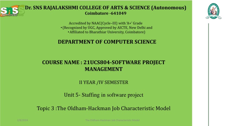 dr sns rajalakshmi college of arts science