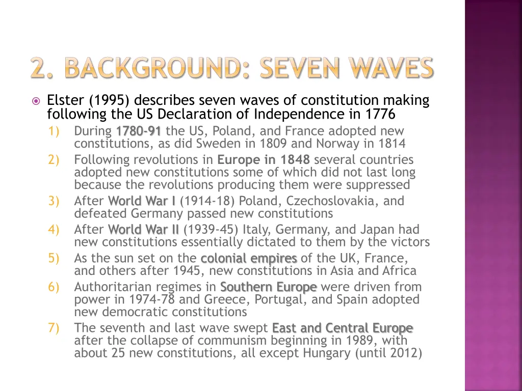2 background seven waves