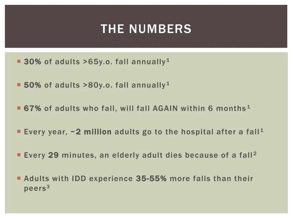 the numbers