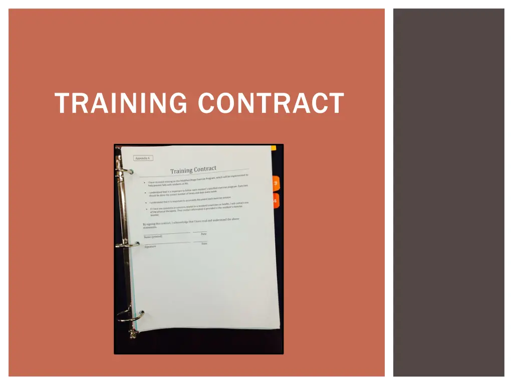 training contract