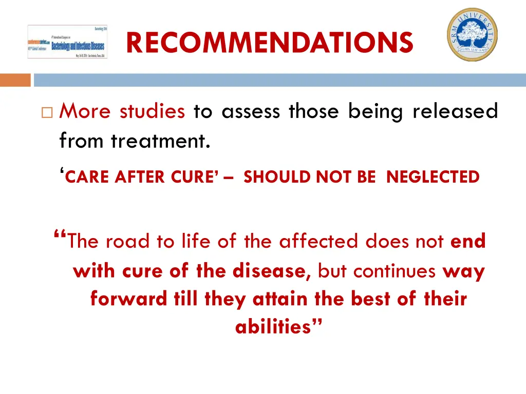 recommendations