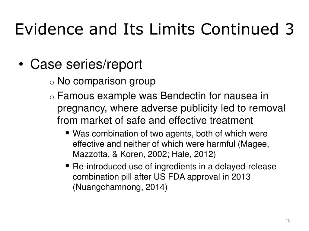 evidence and its limits continued 3