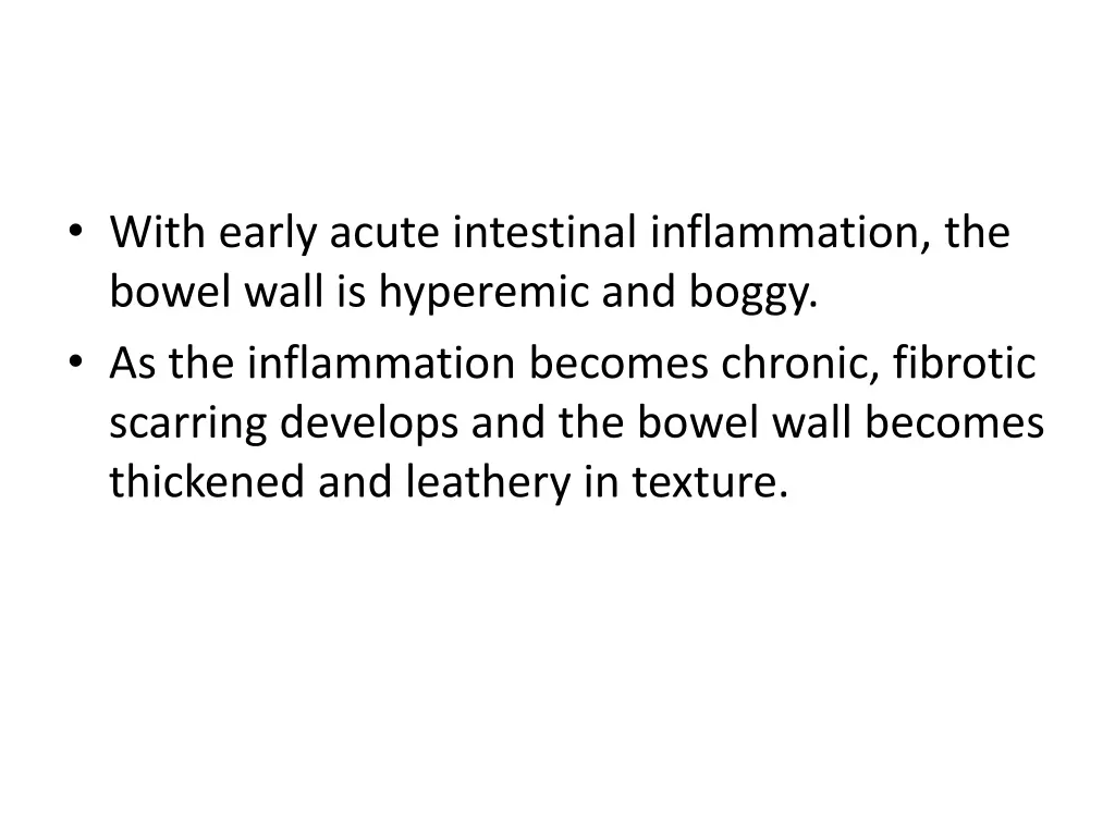 with early acute intestinal inflammation
