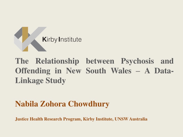 the relationship between psychosis and offending