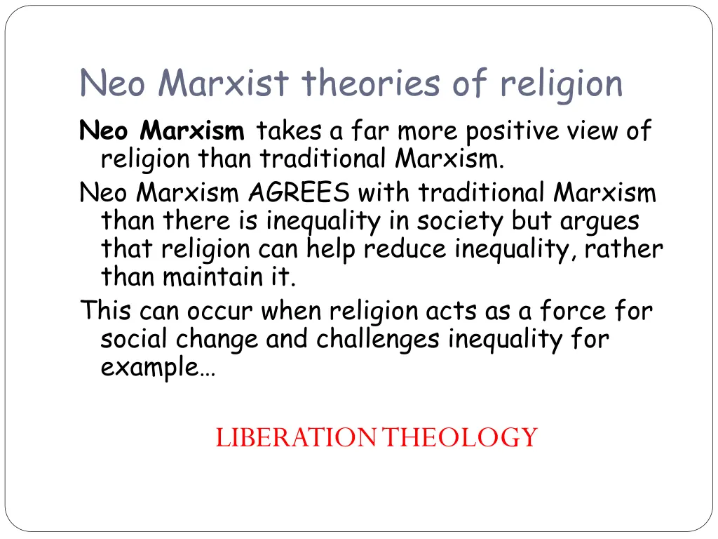 neo marxist theories of religion neo marxism