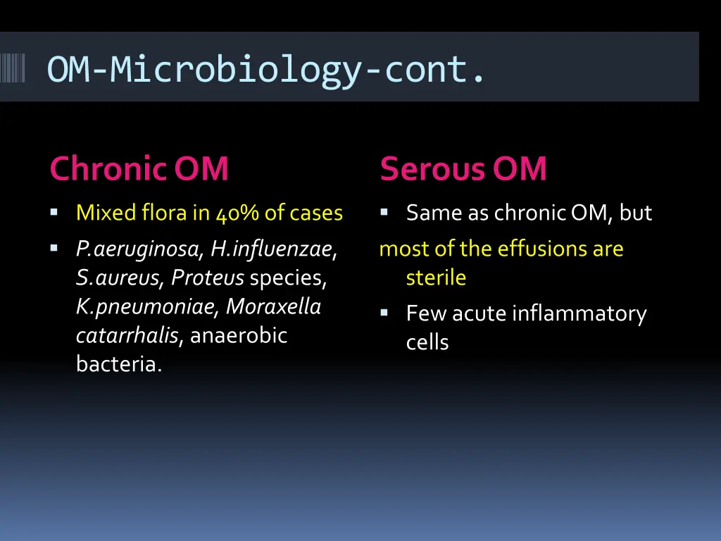 om microbiology cont