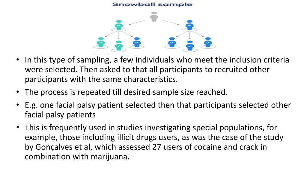 in this type of sampling a few individuals