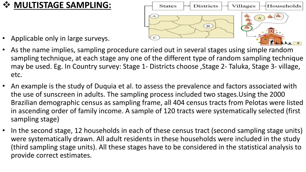 multistage sampling