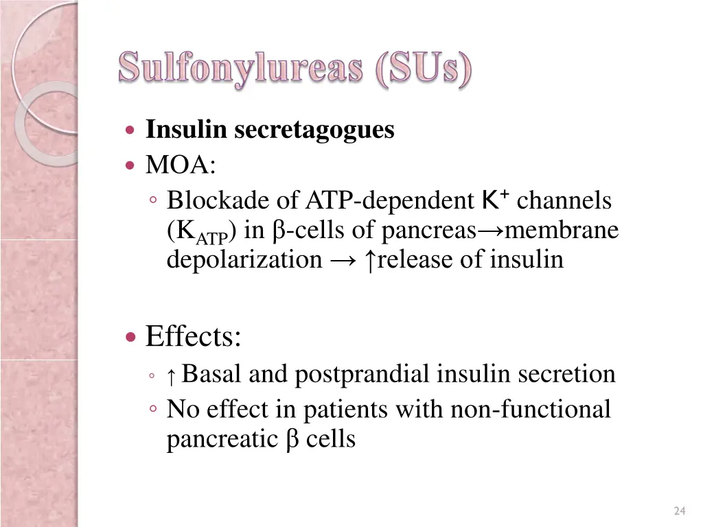 insulin secretagogues moa blockade